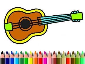 BTS Music Instrument Coloring Book Online Game