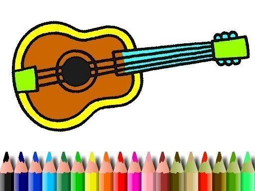 BTS Music Instrument Coloring Book Online Game