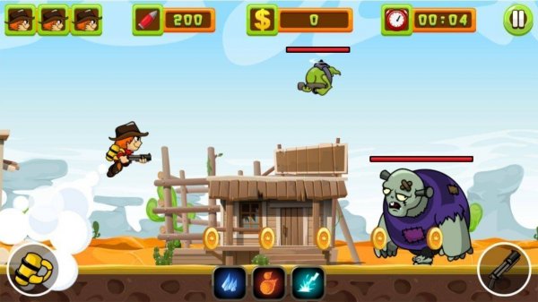 Cowboy VS Zombie Attack Online Game