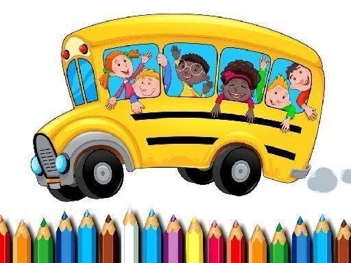 School Bus Coloring Book Online Game