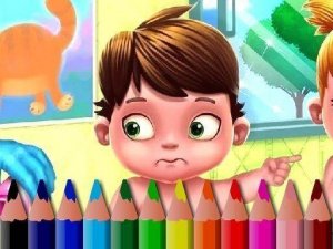 BTS Baby Coloring Book Online Game