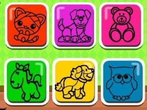Easy Kids Coloring Game Online