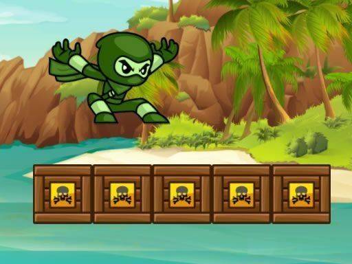 Green Ninja Run Online Game