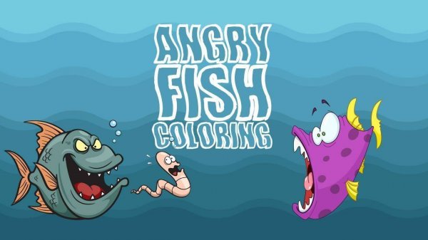 Angry Fish Coloring Online Game