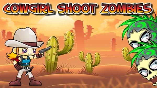 Cowgirl Shoot Zombies Online Game