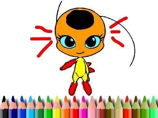 BTS Dotted Girl Coloring Online Game