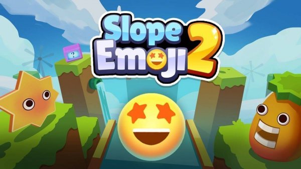Slope Emoji 2 - Endless Ball Rolling Game