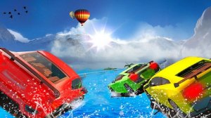 Water Car Slide Racing Game